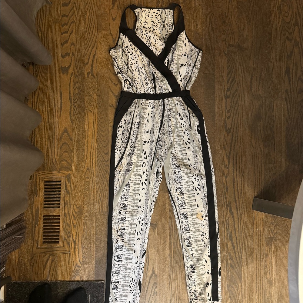 Black and white jumpsuit